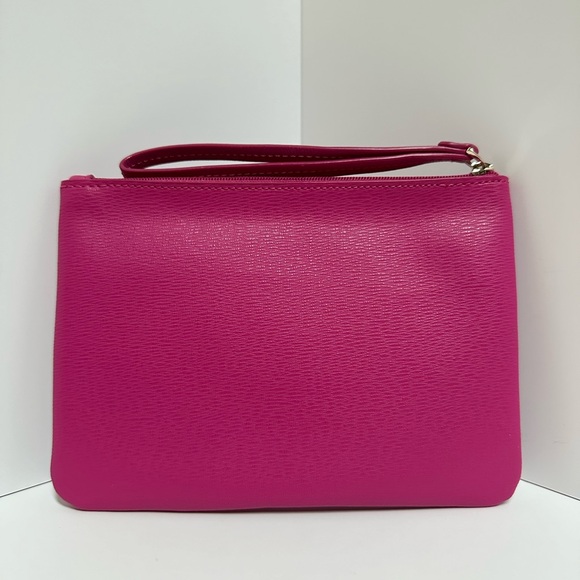 Kate Spade Saffiano PVC Small Wrislet, Bubble Gum Pink, NWT - Picture 3 of 9